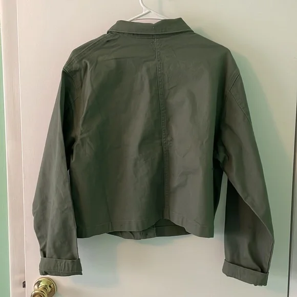NEW Women’s Green Jean Jacket - Picture 2 of 2